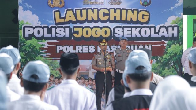 Polres Pasuruan Luncurkan Polisi Jogo Sekolah, Sasar Keamanan dan Disiplin Pelajar